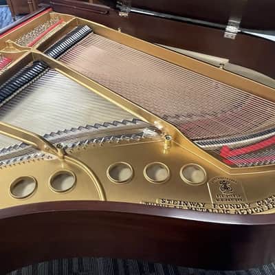 Steinway Model M 5'7" Grand Piano 1924 (Restored) - Satin Mahogany image 19