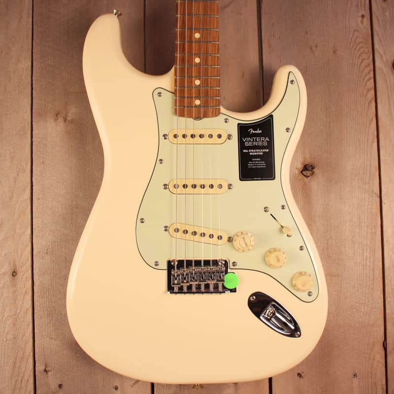Fender Vintera '60s Stratocaster Modified with Pau Ferro Fretboard 2019 - Present - Olympic White image 1