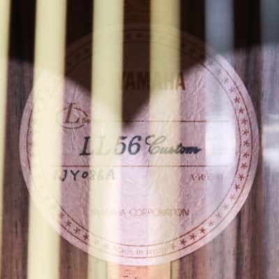 Yamaha LL56 Custom ARE II Original Jumbo Type Acoustic Guitar w/Case #IJY086A image 6