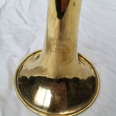 Couesnon Raw Brass Bb Trumpet Circa 1970's with original case & mouthpiece image 2