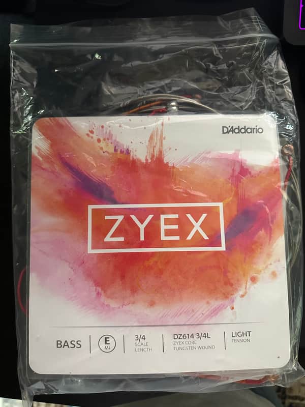 D'Addario DZ610 3/4M Zyex 3/4 Double Bass String - Set Light 2025 - Standard image 1