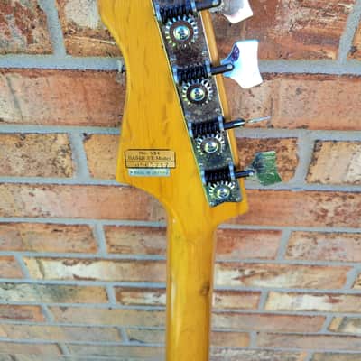 1965 Kent Model 534 Basin Street Bass Guitar Rare original Gold Finish Long Scale Cool! image 7