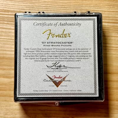 Fender Custom Shop Hand-Wired '57 Stratocaster Pickups 2021 - Aged White image 1