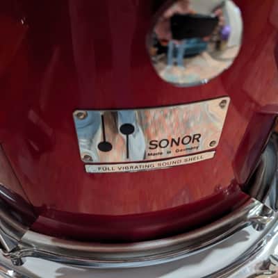 Sonor Made in Germany Mid 70's Champion Red 4 Pc Drum Set 22, 16, 8, 9, Clean! image 12
