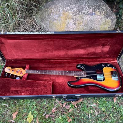 1977 Fender Precision Bass - Sunburst with Rosewood Fretboard - OHSC image 18