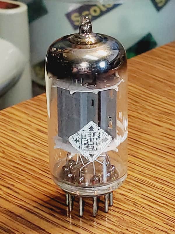 12AX7/ECC83 Telefunken Ribbed Plate MaxiPreamp2/TV7 tested (1) tube lot image 1