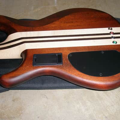 Cort A4 Plus FMMH OPN Artisan Series Figured Maple/Mahogany 4-String Bass 2010s - Open Pore Natural image 4