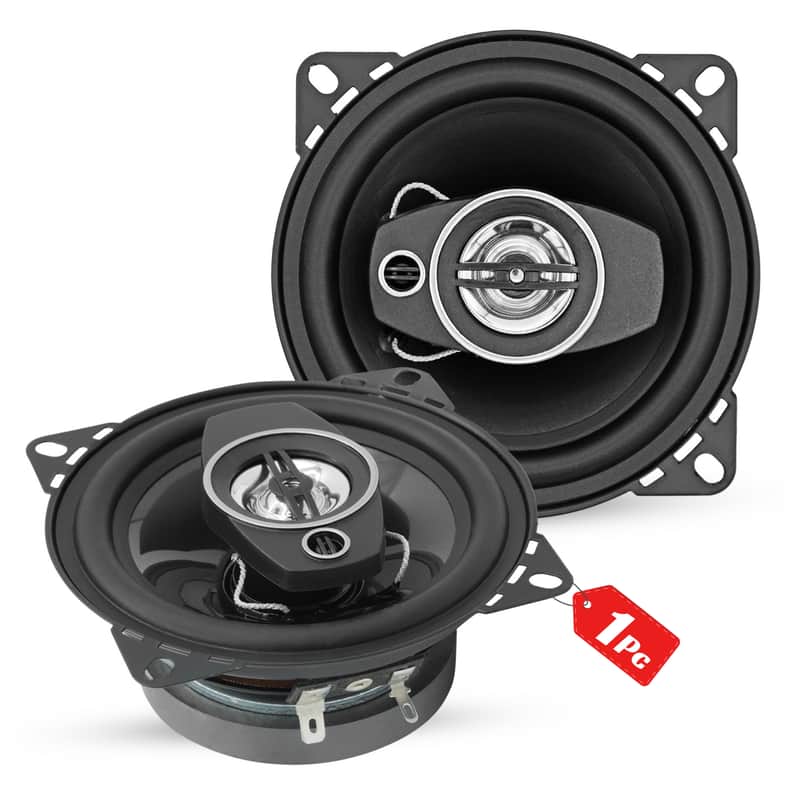 5 Core Car Audio 4 inch Coaxial Speakers Pair 2 Way 250W 4Ohm Replacement Driver w Dome Tweeters image 1