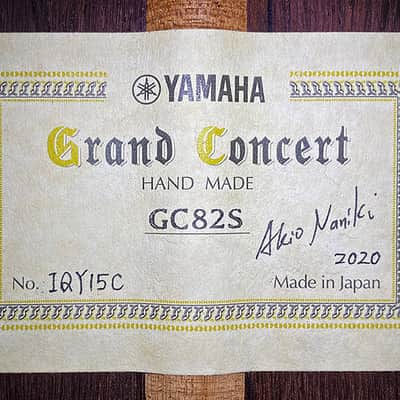 Yamaha Grand Concert GC82S 2020 Classical Guitar Spruce/African Rosewood image 11