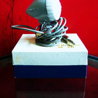 Vintage 1960's Kent M-20 crystal bullet microphone High Z Harp w cable & box Olson Lafayette Aiwa Philmore image 1