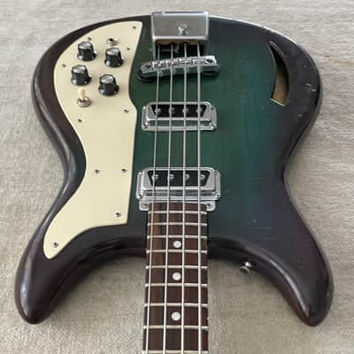 Vintage 1968 Kustom USA K200 Bass Wineburst Finish w Dearmond Pickups + Original Case Rare Model image 7