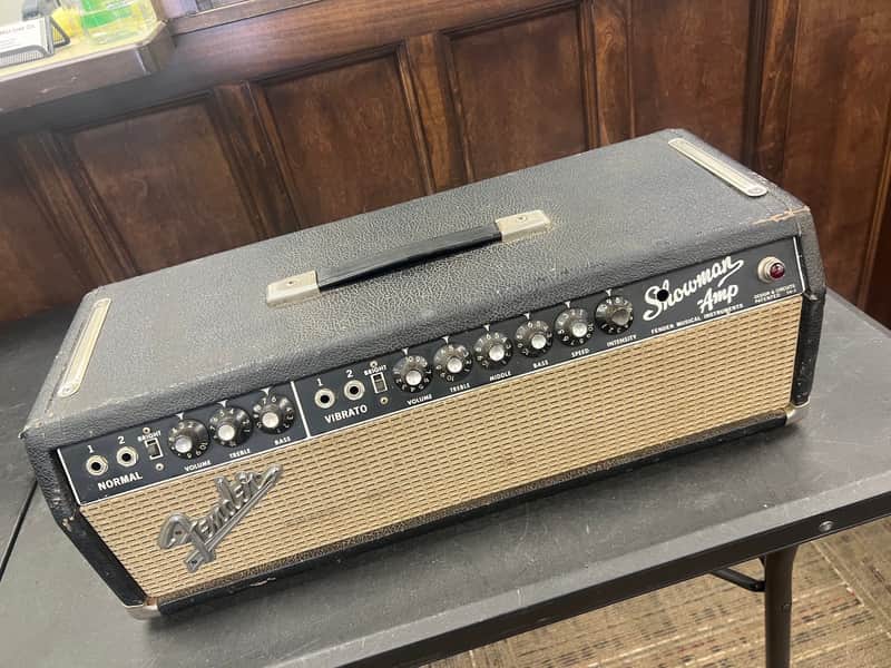 1966 Blackface Fender Showman Amplifier Head Vintage Amp image 1