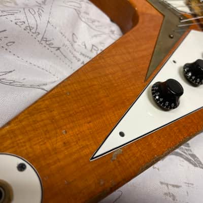 2008 #1 of 100 Gibson 50th Anniversary 1958 Korina Flying V First Ever Made In Custom Shop One of Historic Makeover Kim LaFleur’s Favorite Creations! image 17