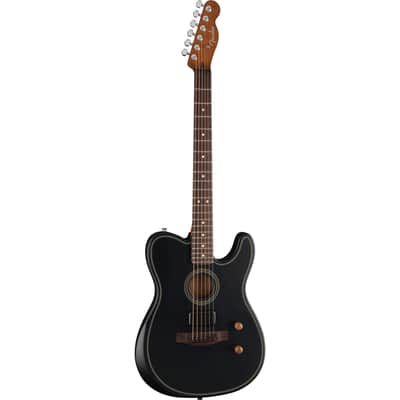 Fender Acoustasonic Standard Telecaster Black - Acoustic Guitar image 3