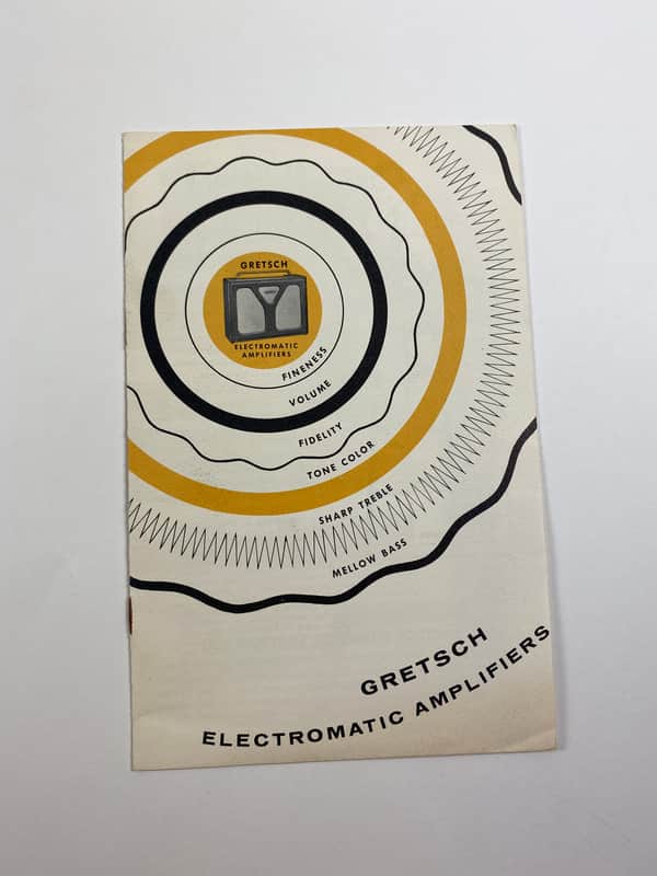 1950s Gretsch Electromatic Amplifier Catalog Case Candy Brochure image 1