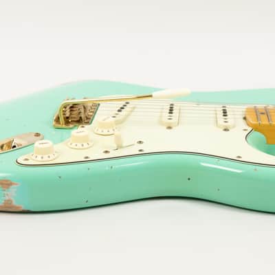 2021 Fender Custom Shop Ltd Ed 62 Stratocaster, Faded/Aged Sea Foam Green image 16