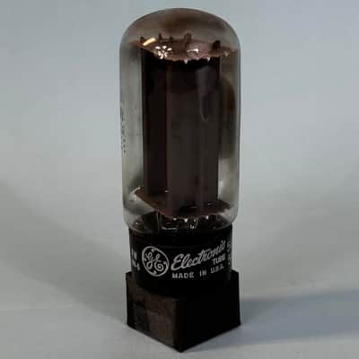 1966 General Electric 5U4GB Vintage GE Gray Plate Side Getter Rectifier Tube T404 image 1
