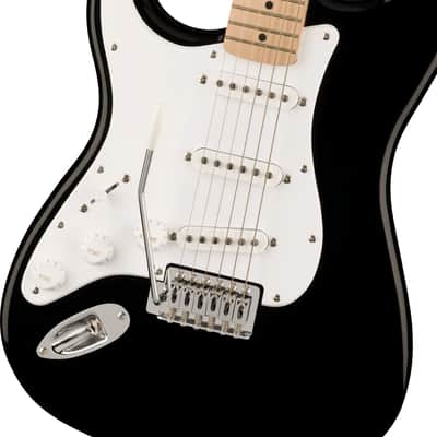 Fender Squier Sonic Stratocaster Black Electric Guitar - Left-Handed image 3