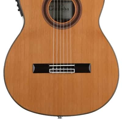 Cordoba C7-CE Nylon String Acoustic-electric Guitar - Cedar image 2
