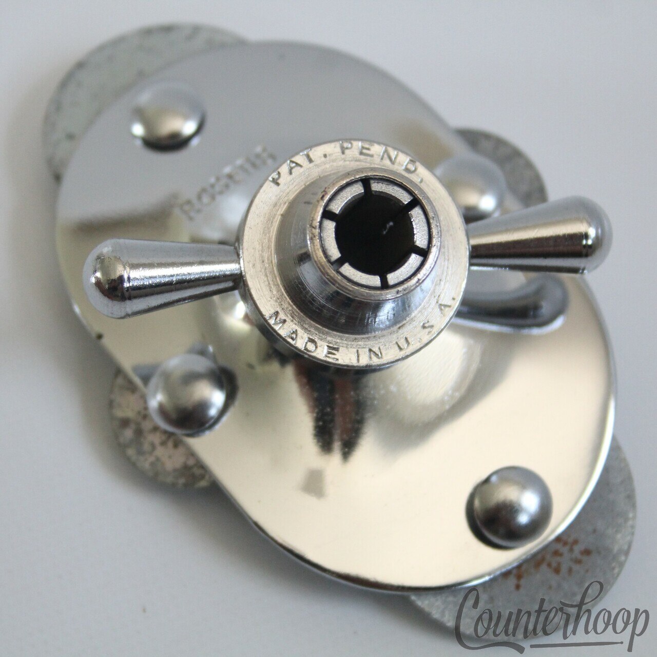 Rogers Bass Drum Spur/Tom/Cymbal Arm Mount+Machined Collet Cleveland Powertone30 — main photograph