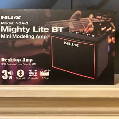 NuX Mighty Lite BT 3-Watt Desktop Bluetooth Guitar Combo 2020s Black image 3