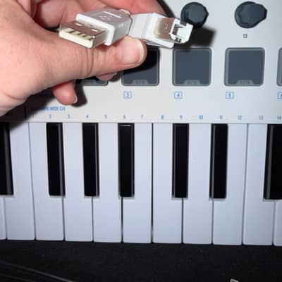 Arturia MiniLab MkII 25-Key MIDI Controller 2017 - Present - White imagen 6
