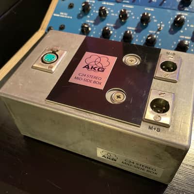 MINT 1967 AKG C 24 MKII Stereo Large Diaphragm Tube Condenser Microphone with 60’s MS box, custom cables and XL Pelican case. image 5
