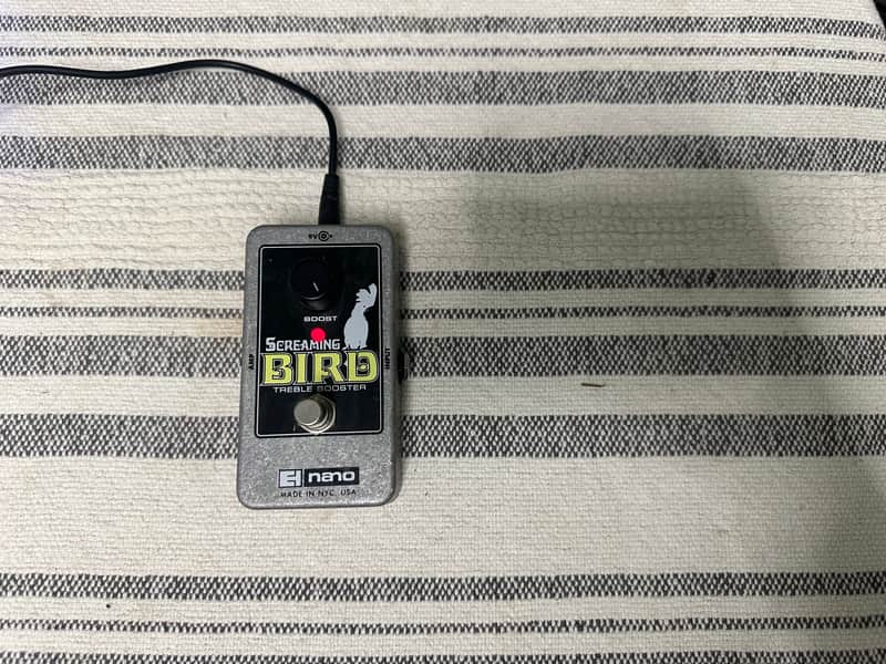 Electro-Harmonix Screaming Bird Treble Booster Pedal | Reverb