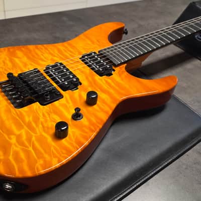 Jackson Custom Shop Dinky DK1 Made in USA Mahogany Body Figured AAA Quilt 10 Top American Super Stratocaster Fender-era PC1 image 7