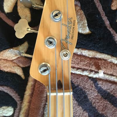Fender Precision Blue Flower Japanese reissue  1980's Blue Flower Print image 2