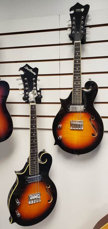 Eastwood Matched Set - Electric Left Hand "the Cosey" Mandola and "MDG" Mandolin - Sunburst image 1