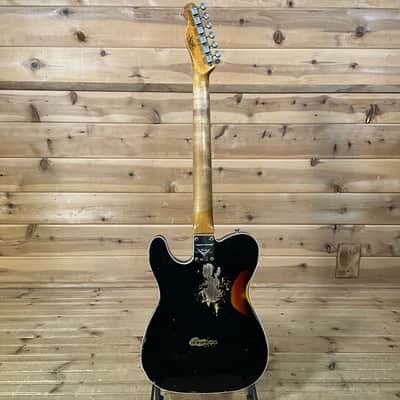 Fender Custom Shop F22 Limtied CuNiFe Telecaster Heavy Relic - Aged Black Over 3-Color Sunburst image 5