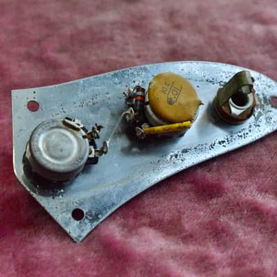 Vintage 1960's Fender Jaguar Wiring Harness PRE-CBS - Volume / Tone, Pots, Cap, Knobs! image 1