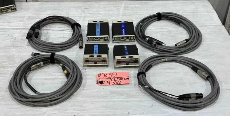 Clear-Com RS-502 Two Channel Intercom Belt Pack#7052 (LOT OF 4)(TRUEHEARTSOUND) image 1