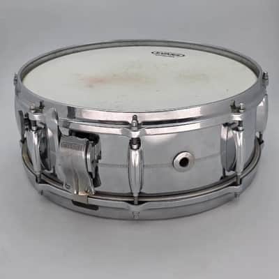 Used Vintage Gretsch 4160 Chrome Over Brass Snare Drum 14x5 - Good image 2