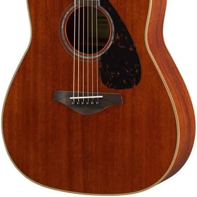 Yamaha FG850 Dreadnought Acoustic Guitar, Natural image 1