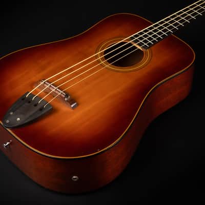 1994 K. Yairi YB-1B - Dark Brown Sunburst | Vintage 4-String Japan Acoustic Bass Pickup | OHSC image 6