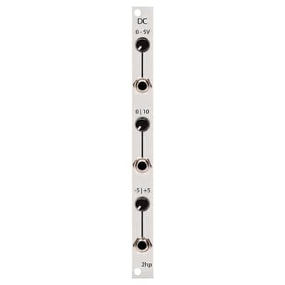 2hp DC Eurorack Voltage Offset Generator Module (Silver) image 1