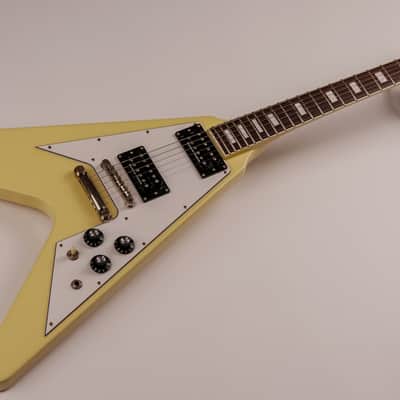 ESP Edwards E-FV-120D Vintage White 2014 MIJ Flying V – Seymour Duncan SH-1 / SH-4 image 1