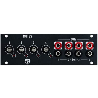 DivKid/Befaco Mutes mk2 3U with Alternate 1U Panel image 2