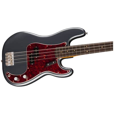 Fender Limited Edition Vintera® II Road Worn® '60s Precision Bass® - Rosewood Fingerboard - Charcoal Frost Metallic image 5