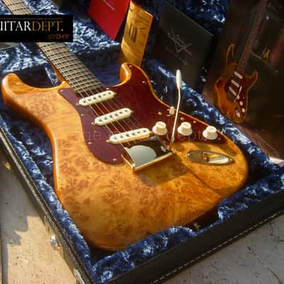 ♚ AS NEW ♚ 2022 Fender CUSTOM SHOP Artisan BURL Maple STRATOCASTER ♚AAAA ♚ EBONY ♚ Handwounds ! image 3