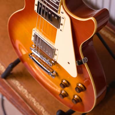 Custom Master Build By Mr. Ichiroh Shimano Japan MIJ Gpoint Les Paul Flamed Chery Sunburst guitar, Burst 59 replica, #197 out of 350 image 5
