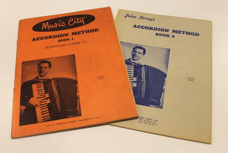 Used Piano Accordion Music Book - John Serry's Accordion Method Book 1 & 2 image 1