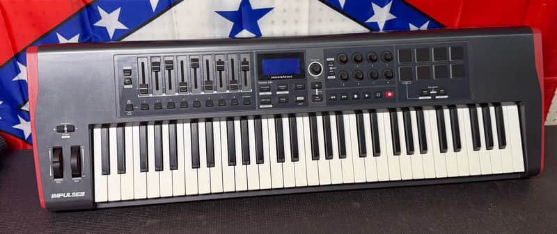 Novation Impulse 61 MIDI Keyboard Controller 2011 - Present - Gray image 1