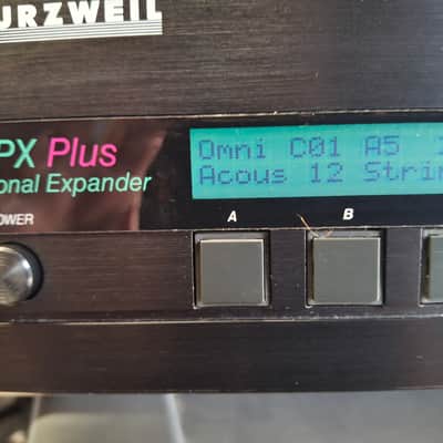 Kurzweil 1000 PX PLUS PROFESSIONAL EXPANDER Series Rackmount Sound Module 1988 - 1992 - Black