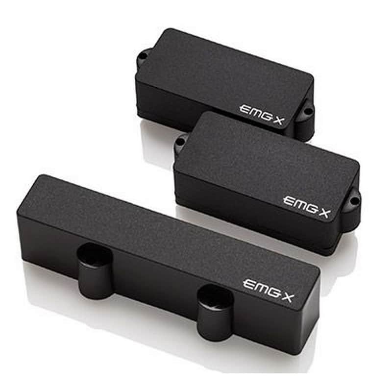 EMG PJX Set Active Bass Pickup, Black image 1