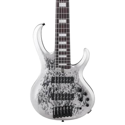 Ibanez BTB25TH6-SLM Silver Blizzard Matte - 6-String Electric Bass image 3