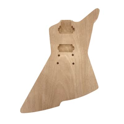 Unfinished Mahogany Electric Guitar Body – HH Routing image 1