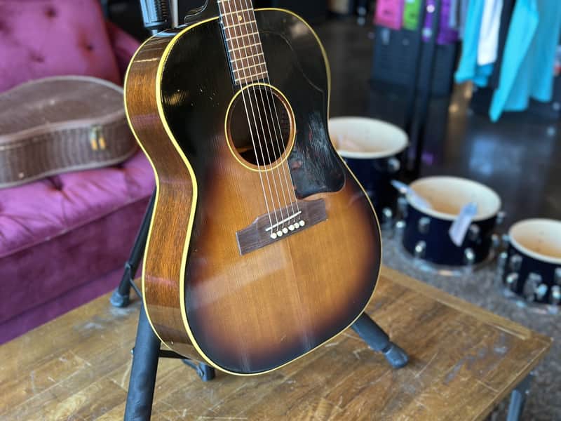 1963 Gibson LG-1 Acoustic Guitar w/ New Rosewood Bridge, Original Case, New Bone Nut & Saddle image 1